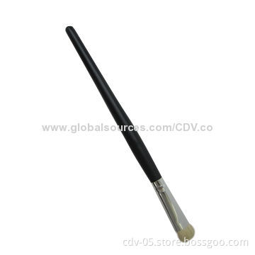 Eye shadow makeup brushes, made of wooden handle and aluminum ferrule with great goat hair